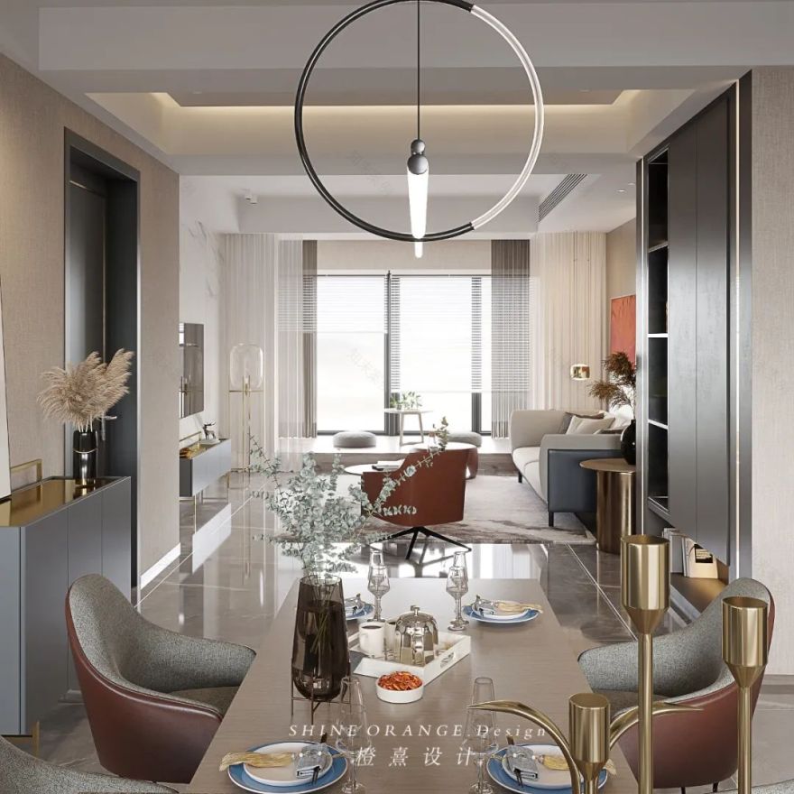 《橙熹设计》90 后业主的通透婚房,自然光与空间的完美融合-32