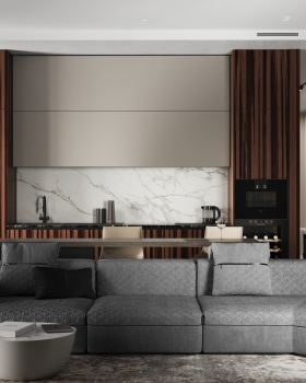 海蓝宝石公寓（因flat常见有公寓之意，结合AQUAMARINE（海蓝宝石）推测可能是公寓名称，具体需结合实际语境） 丨safonovinterior