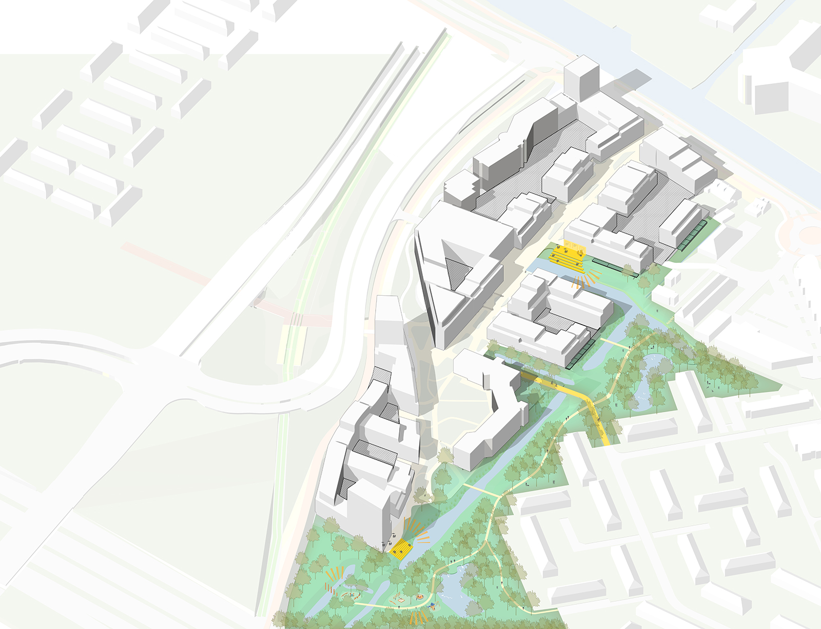 Leidschendam-Voorburg Overgoo | Ontwikkelkader: magic mix zet leegstand om in vitaal woonwerkgebied | Urhahn-9