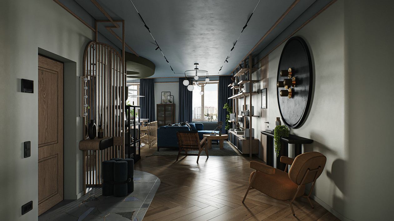 莫斯科 156㎡公寓设计丨俄罗斯莫斯科-2