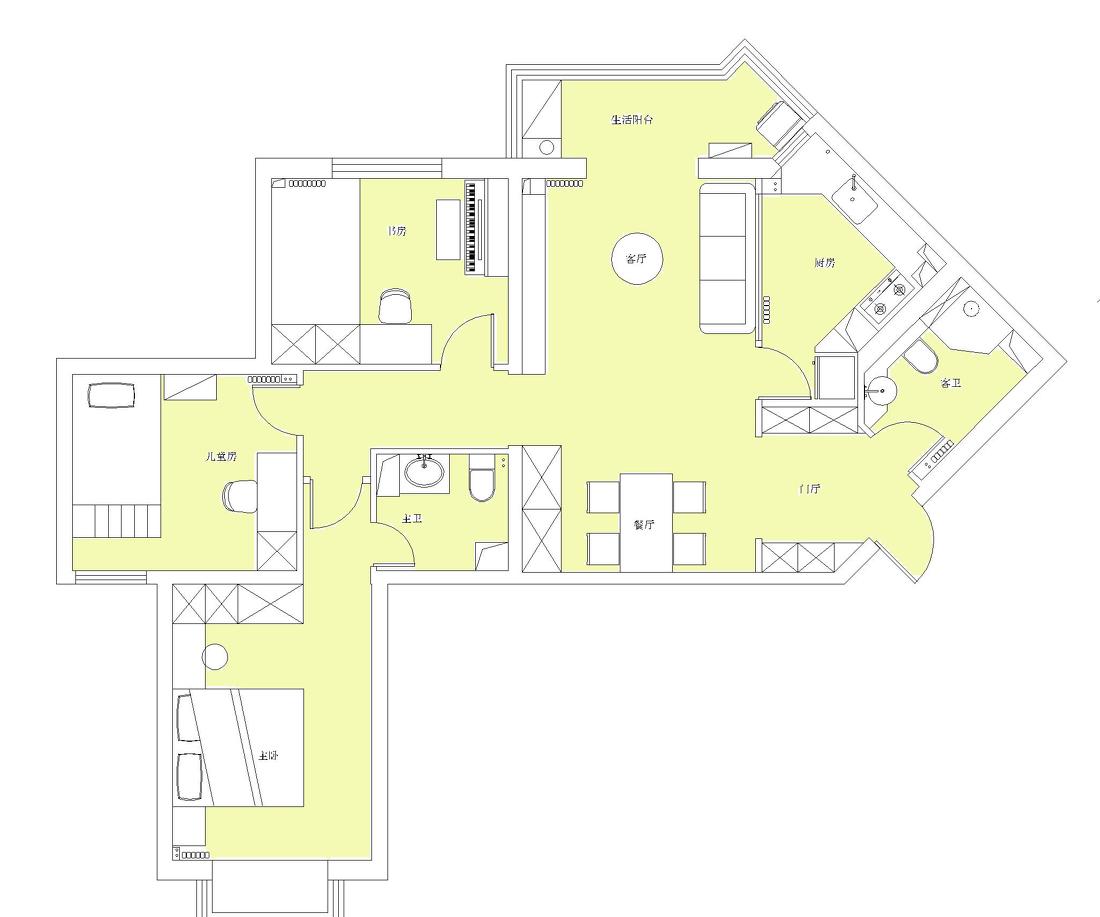 116㎡精致温馨三居室丨研筑国际-13