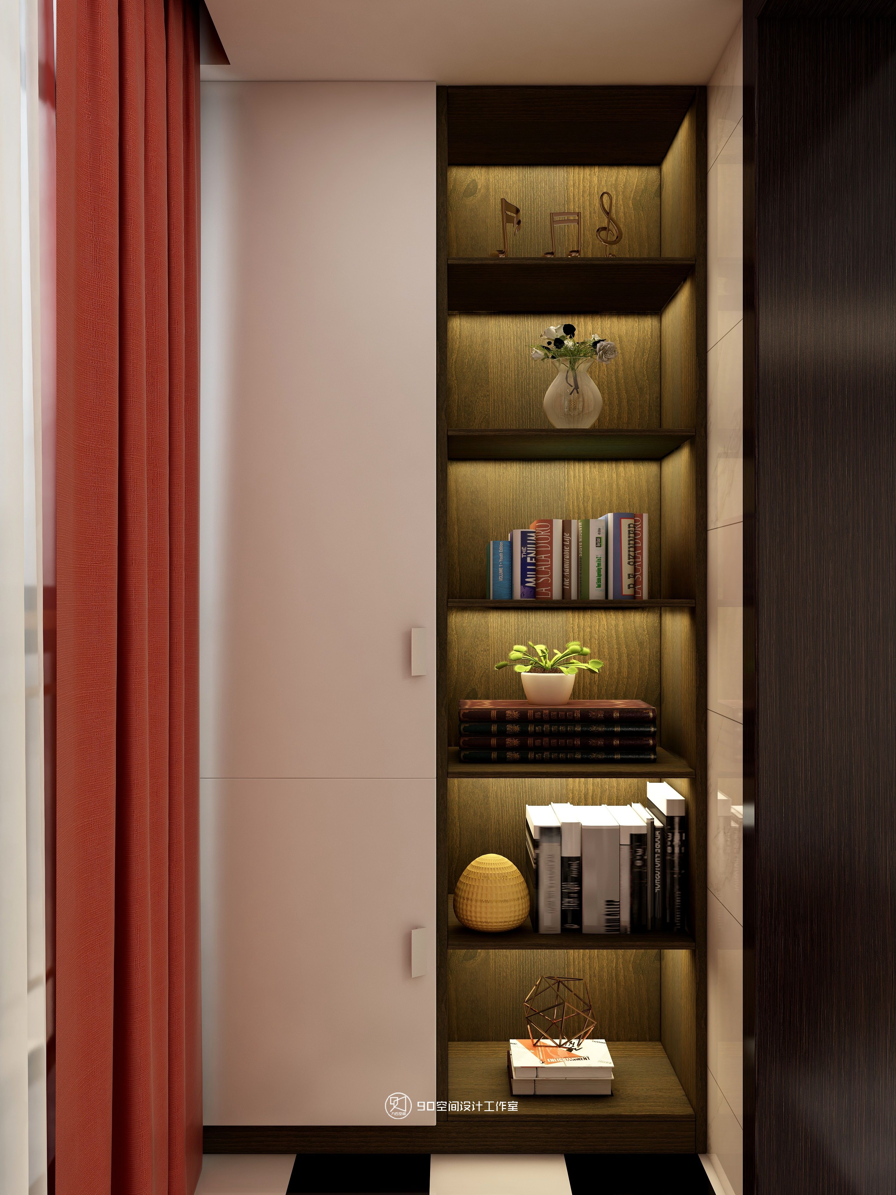 修炼爱情 · 轻奢 90 平方 2 房 2 厅 1 卫设计-51