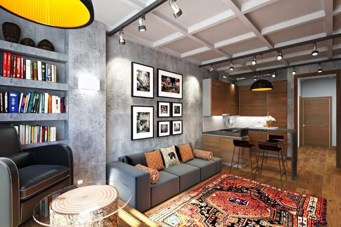 20平米厨房客厅设计案例-69