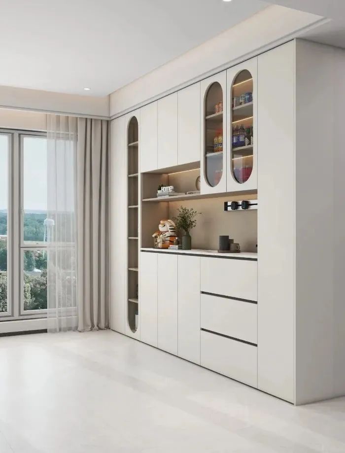 餐边柜这样设计,好看又实用,高级感满满-37