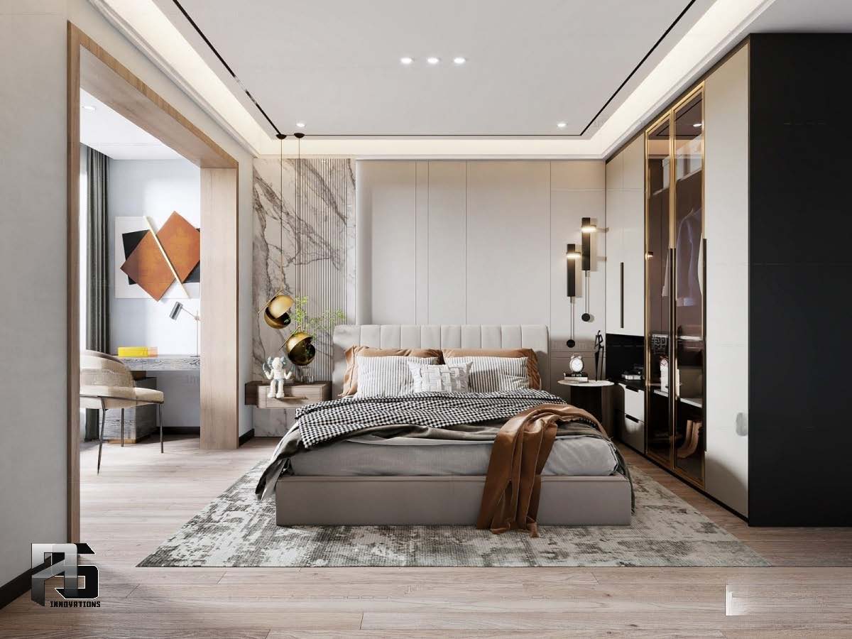 Bedrooms 3d modern styles-8