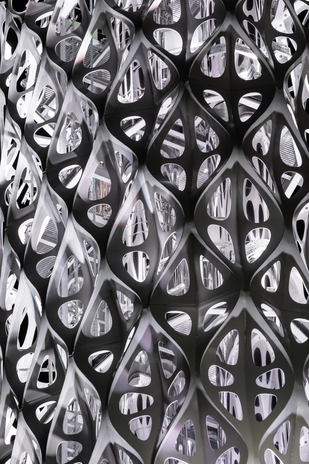 ‘壳层镂空’光之塔与能量之墙丨英国曼彻斯特丨Tonkin Liu-31