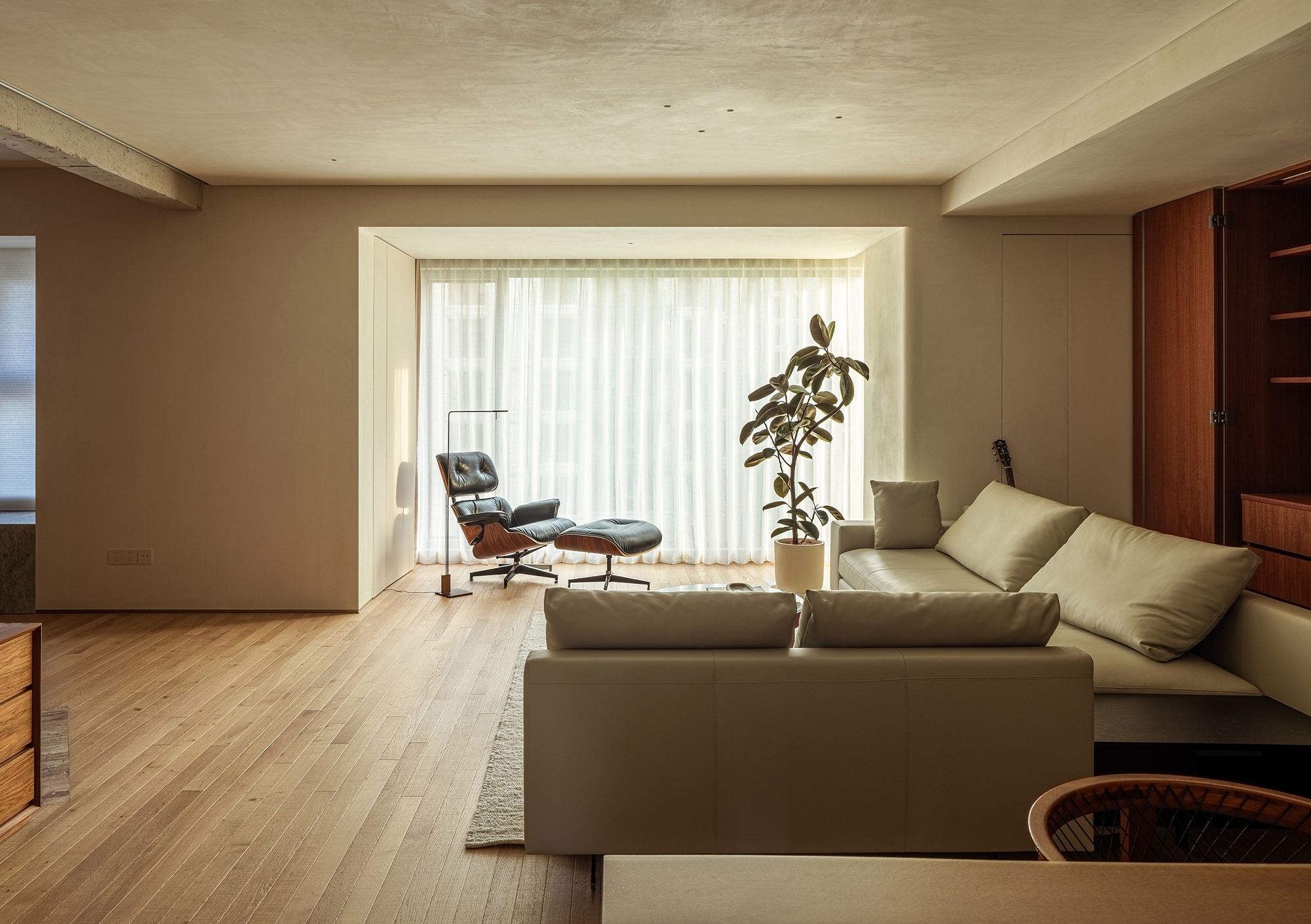 上海浦东145㎡自然的庇护所丨中国上海丨朴居设计-3