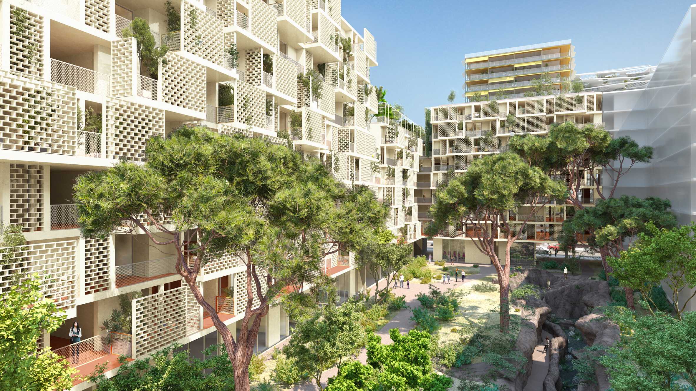 Sou Fujimoto designs tower with wavy canopies and verdant balconies-16