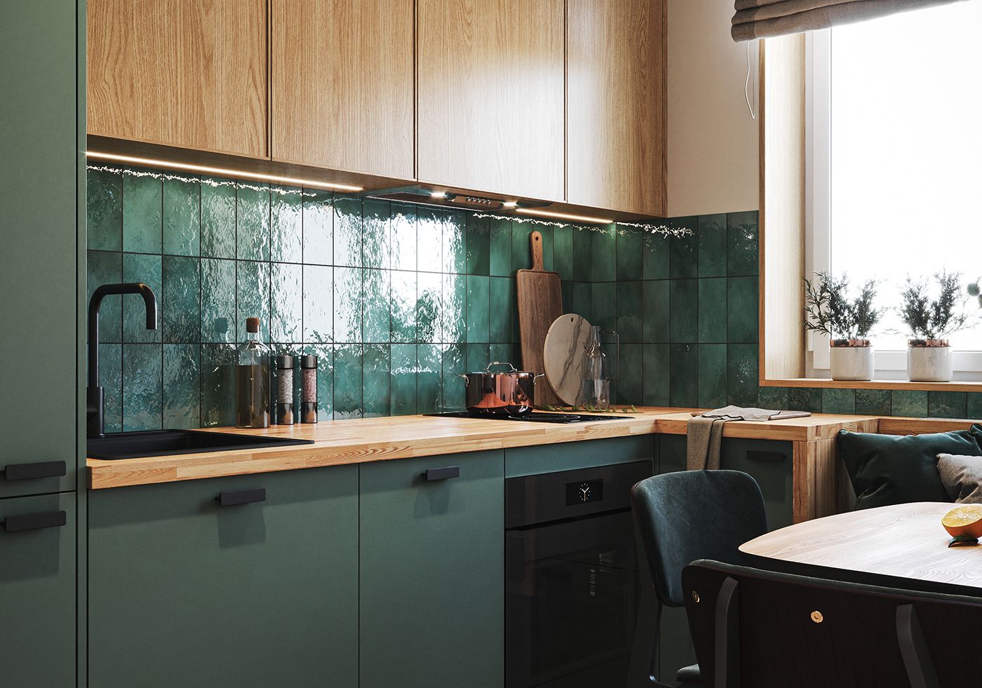 52平米两居室公寓设计项目丨Юля Чернова-11