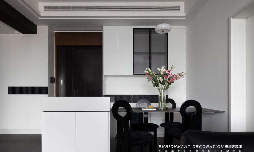 极致黑白 · 简约高级感爆棚的精装房改造丨易越-43