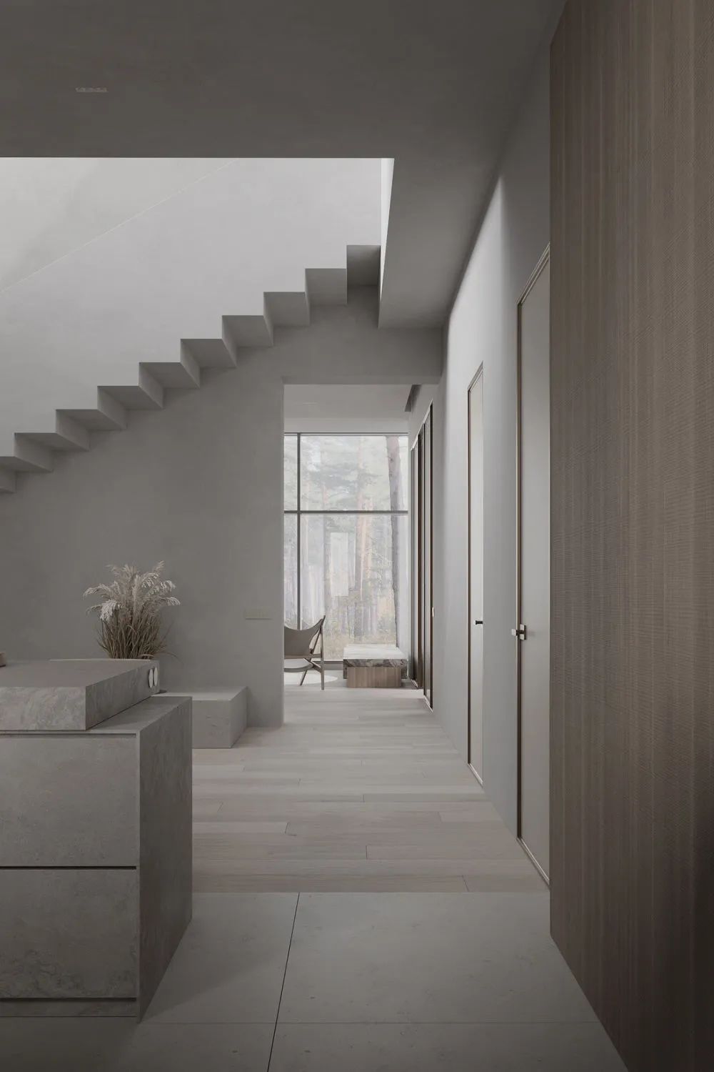 盐系简约,静美!灰白木色打造宁静家居空间丨星艺装饰广州总部-23