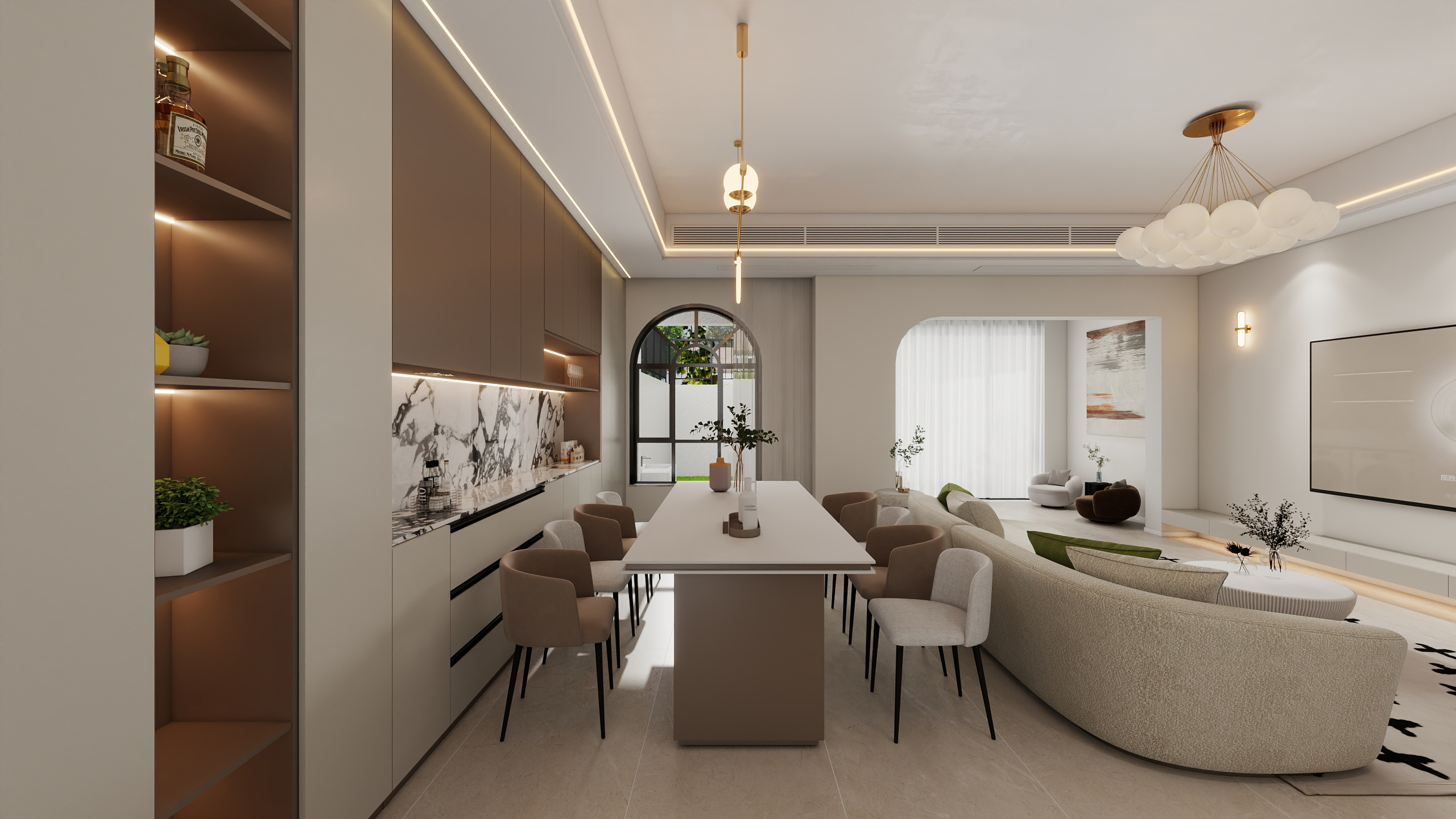 四川崇州嘉裕第六洲斑斓屿（436平方现代简约别墅）-17