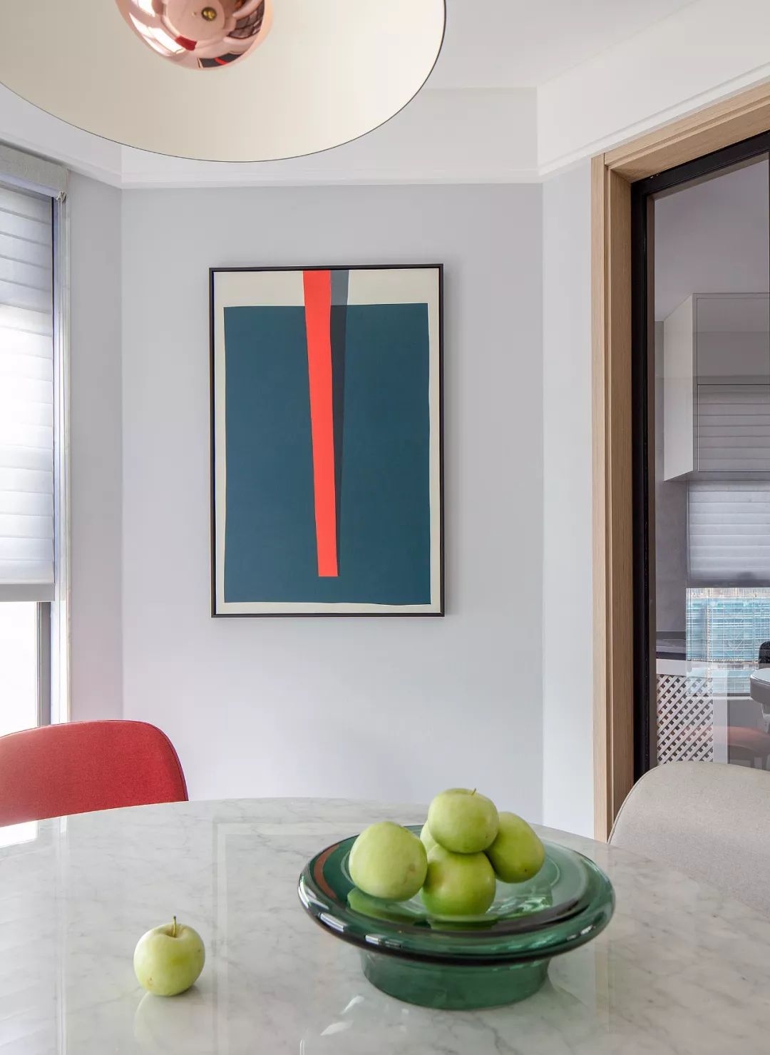 145㎡清新原木公寓，几何线条打造通透空间-48