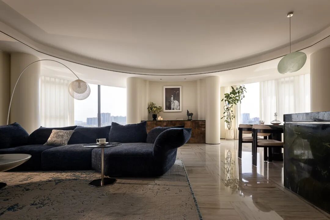 江景流动处，生活悄然盛放—重塑228㎡徐汇滨江宝能公馆游艇大宅的光与序-30