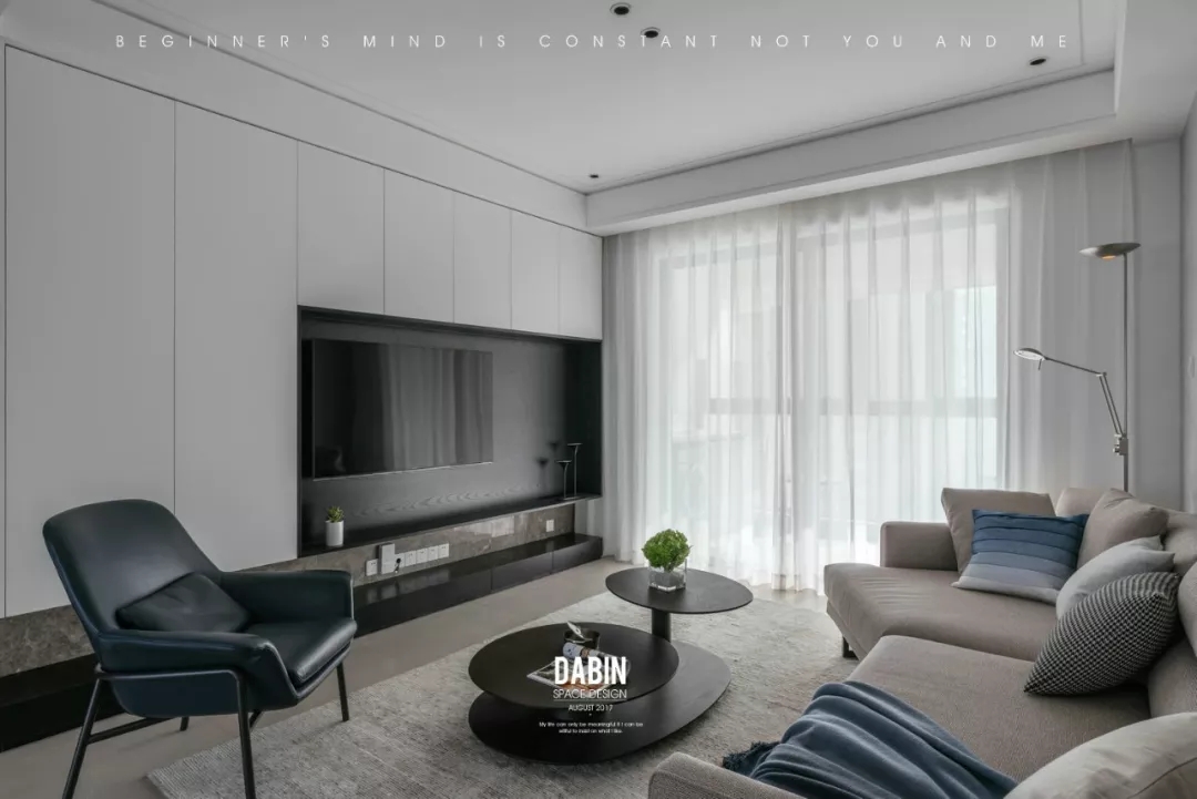 113㎡现代简约风格住宅  大斌空间设计-1