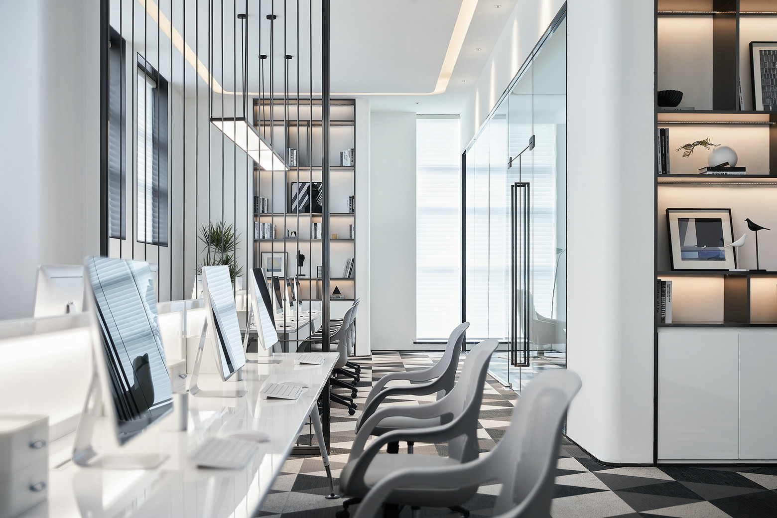 如墨设计｜创意美学玩转空中Loft办公样板-28