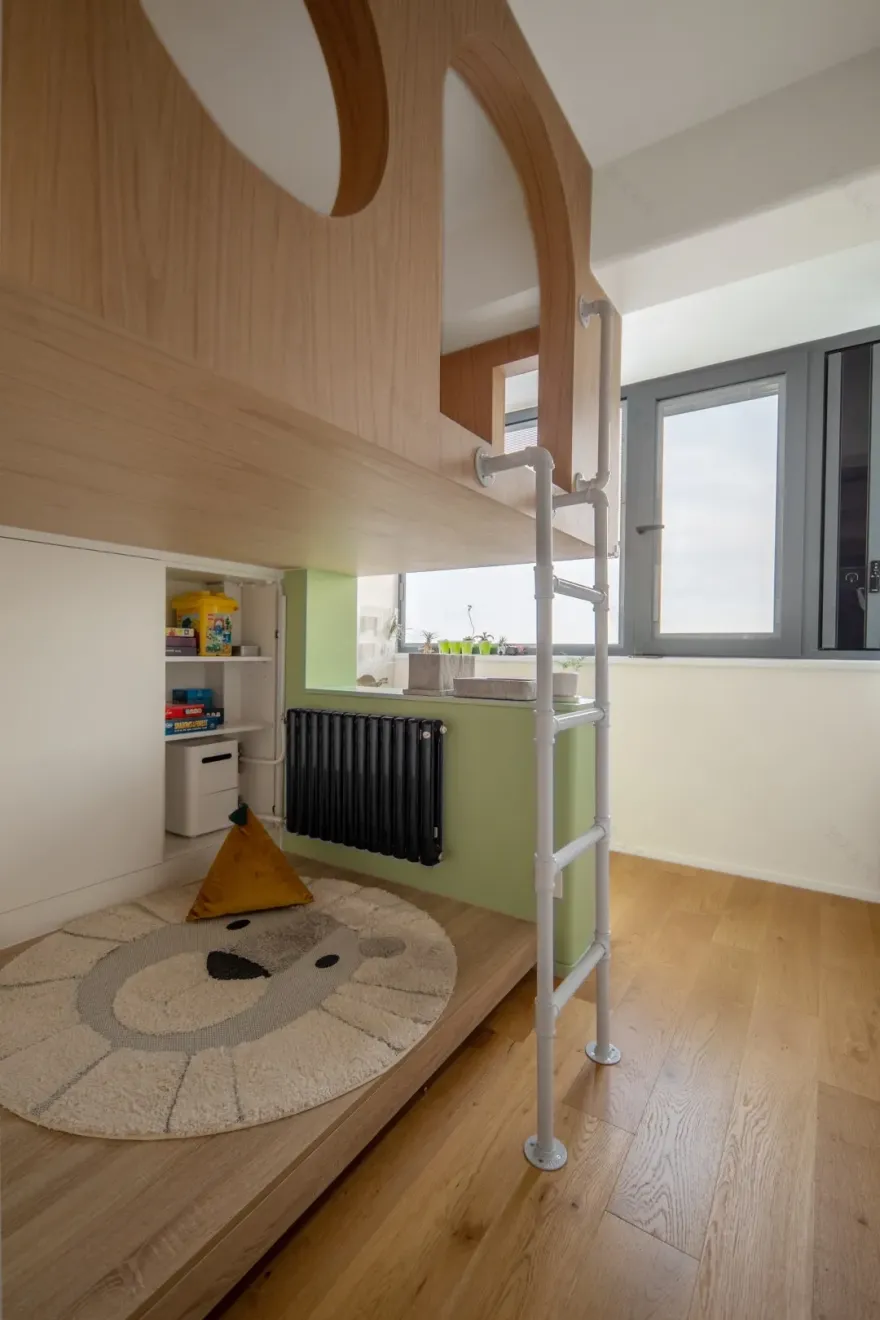 45㎡现代精英家庭居室,收纳空间焕然一新-88