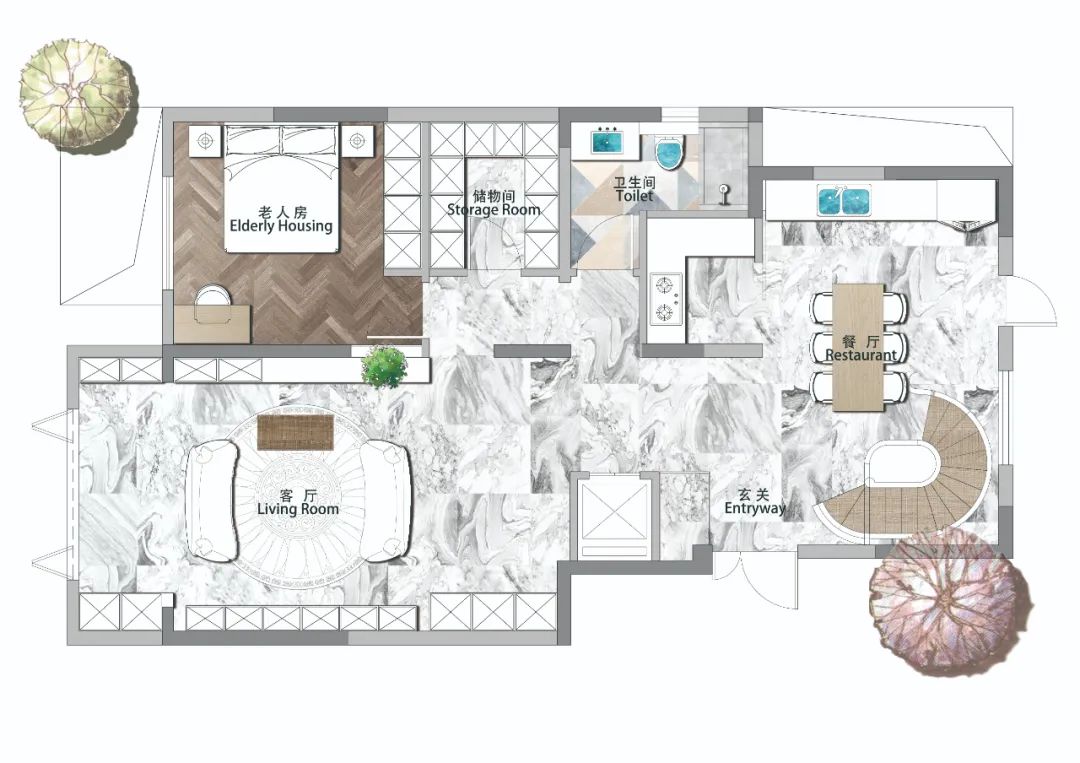 琉森水岸底跃丨青马别墅设计-47