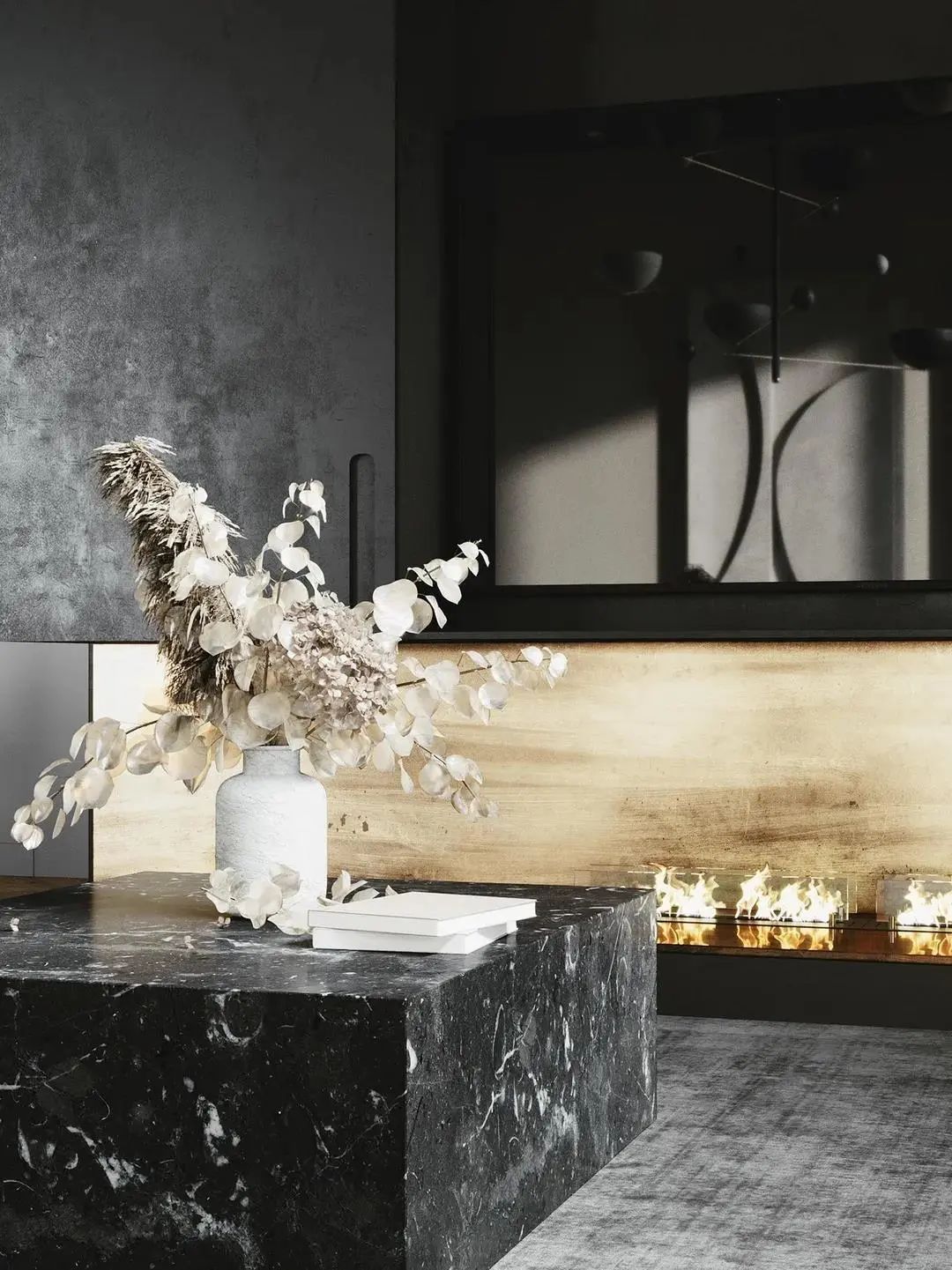 摩登时代大平层,水泥灰与木质元素的自然碰撞-38