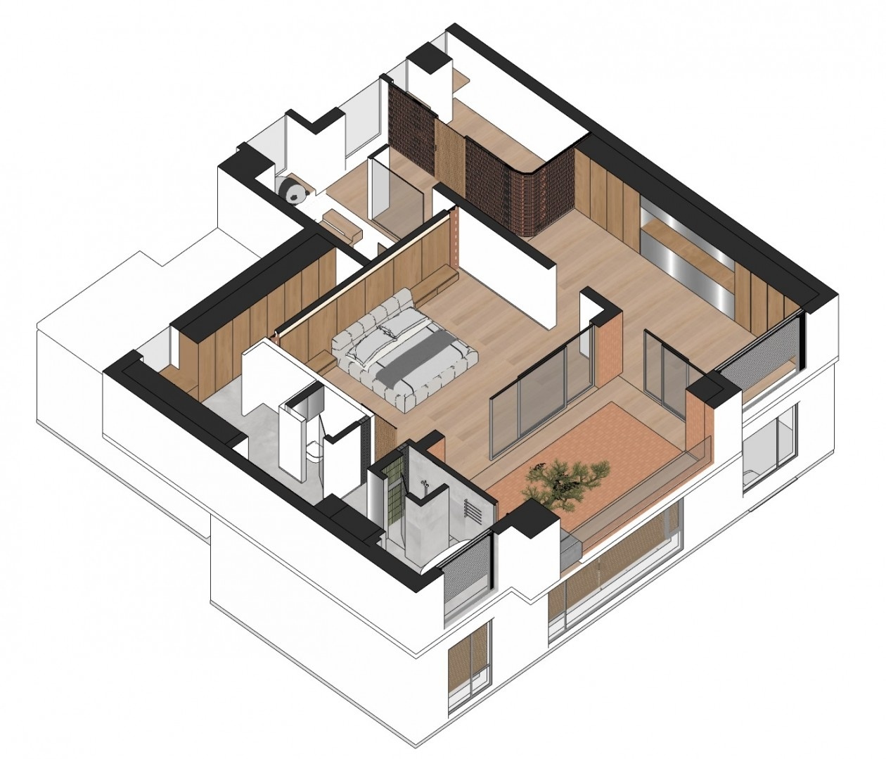 银川天山熙湖300㎡复式楼丨中国银川丨M.H.A地制现所建筑设计-4