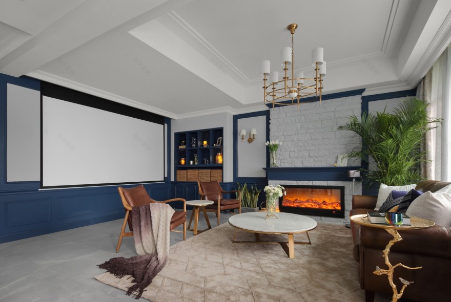 清羽设计 · 成都 178㎡优雅灰蓝家居,打造舒缓港湾氛围-20