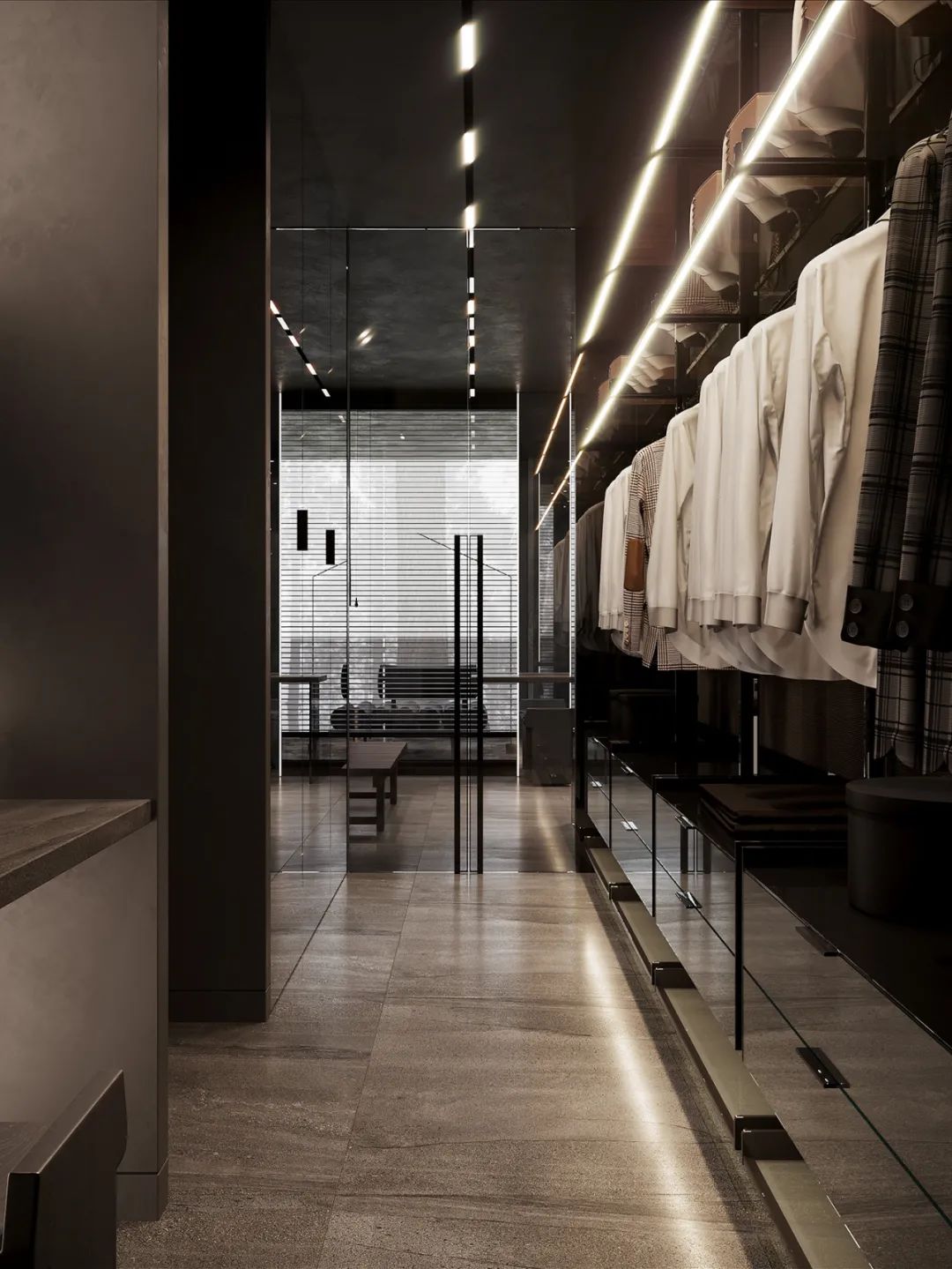 深色系卧室设计-20