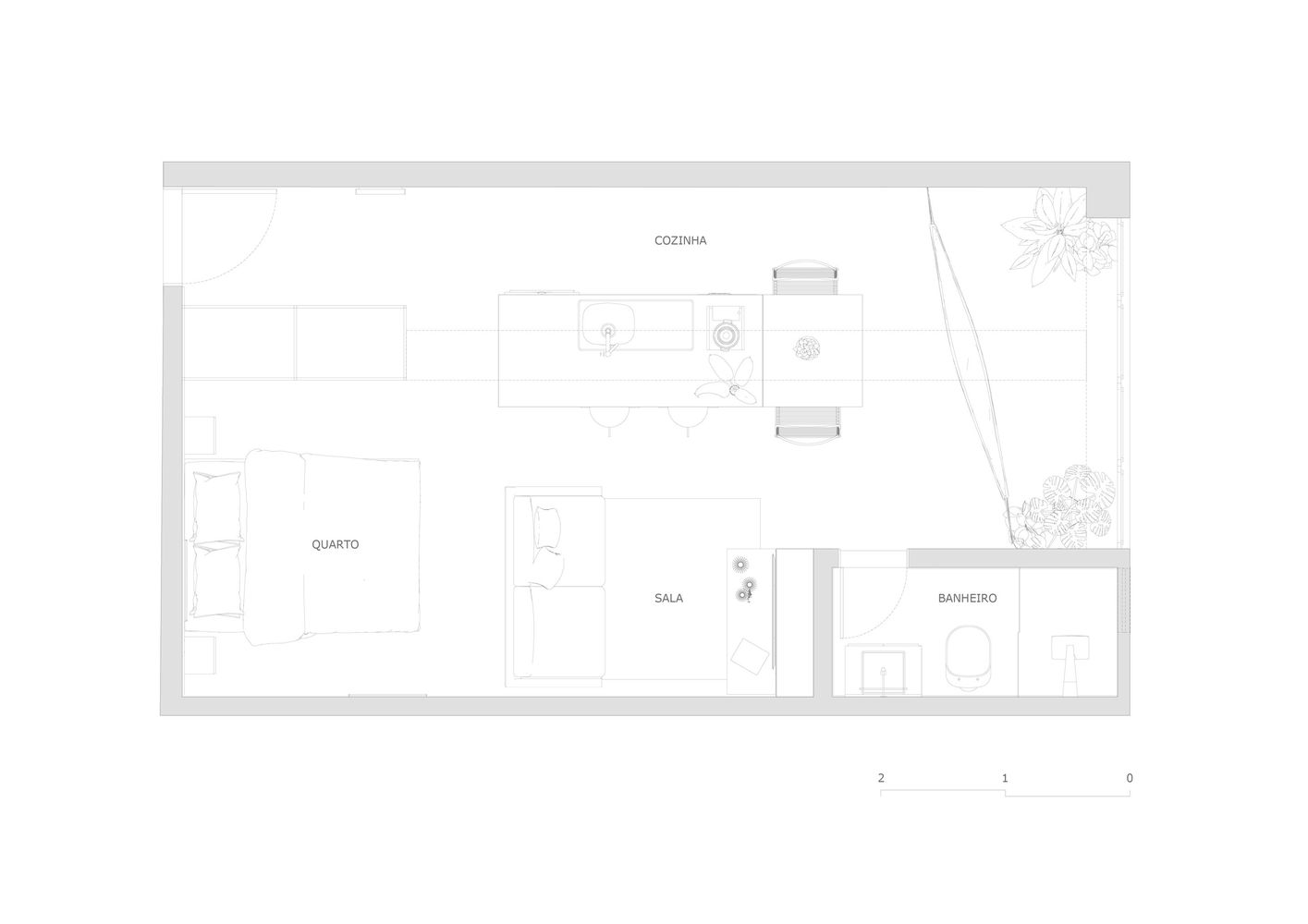巴西 Tijolinhos 公寓丨Mínimo Arquitetura e Design-18