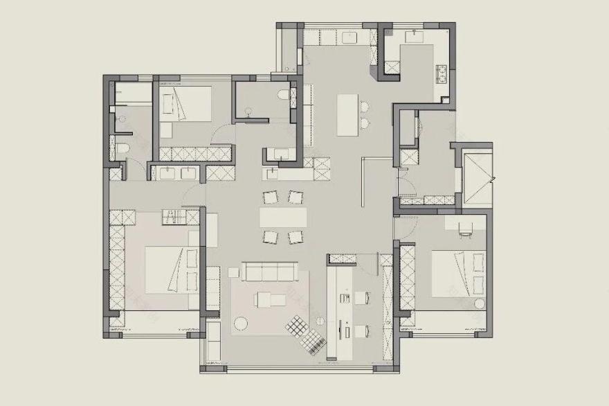 洛阳中成伊山苑144m²私宅丨中国洛阳丨未止工作室-6