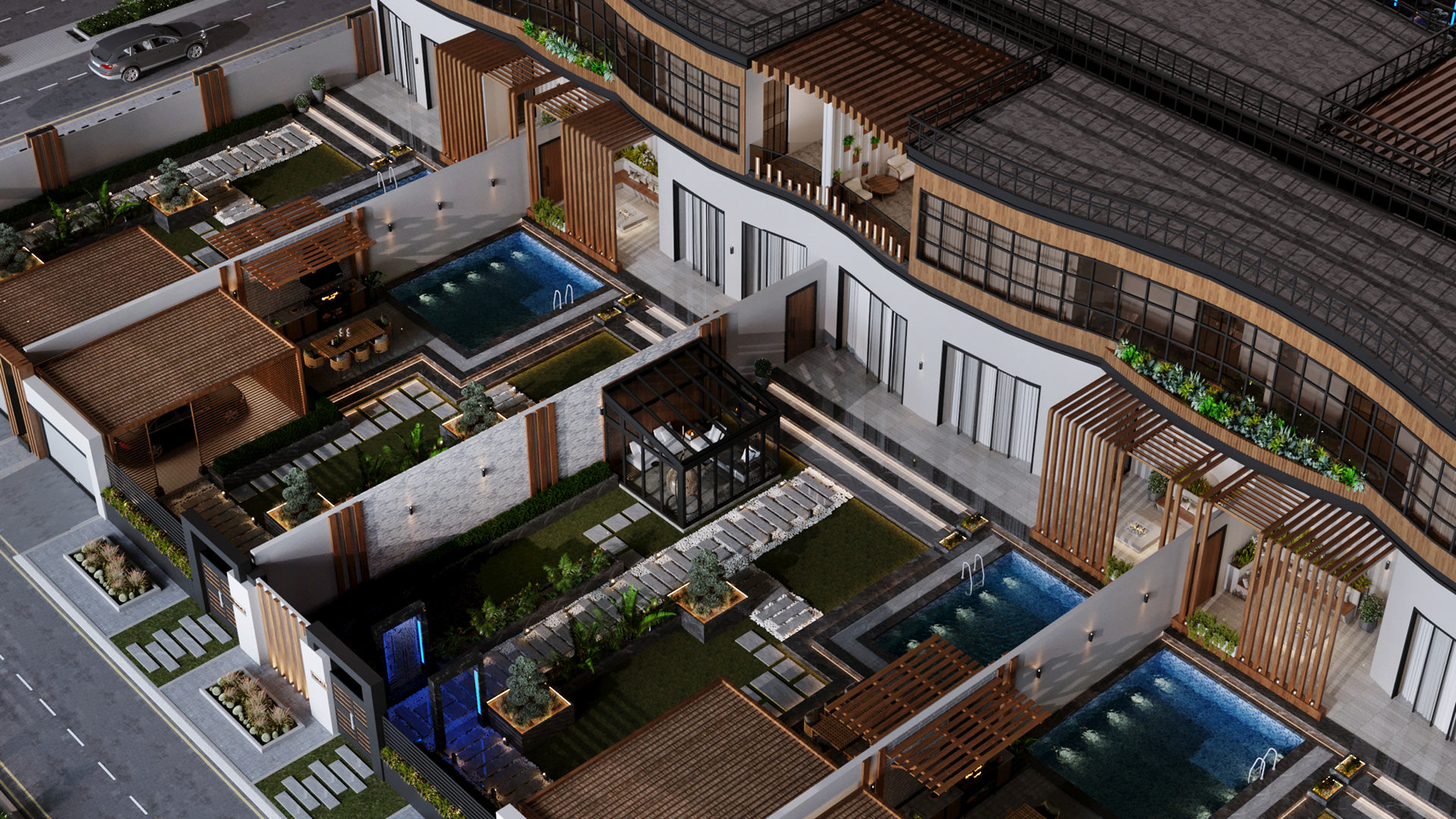 木屋建筑群丨沙特阿拉伯利雅得-4