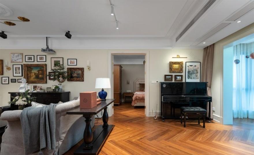 上海本墨设计丨平层丨70W打造218㎡超优雅美式乡村风大宅-41