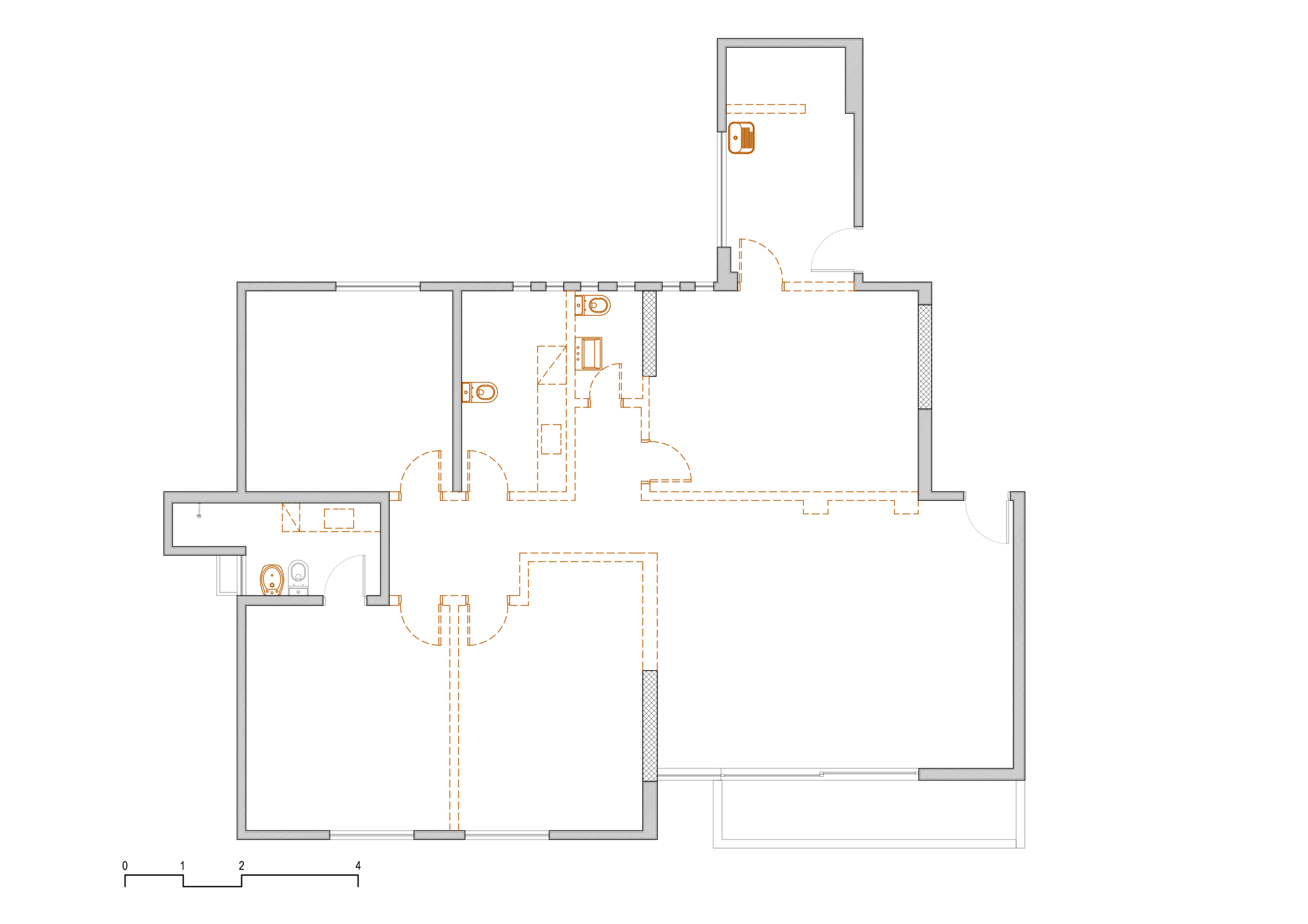 巴西 Mooca 社区 60 年代公寓的翻新之旅-26