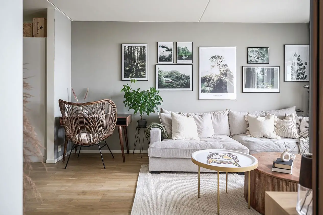 色彩与木质的温暖 | 58m2 公寓的温馨设计-1