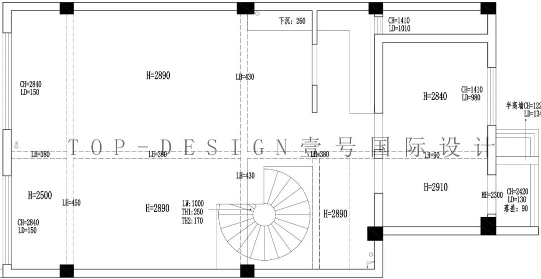香山麓院现代轻奢别墅设计丨壹号国际设计-68