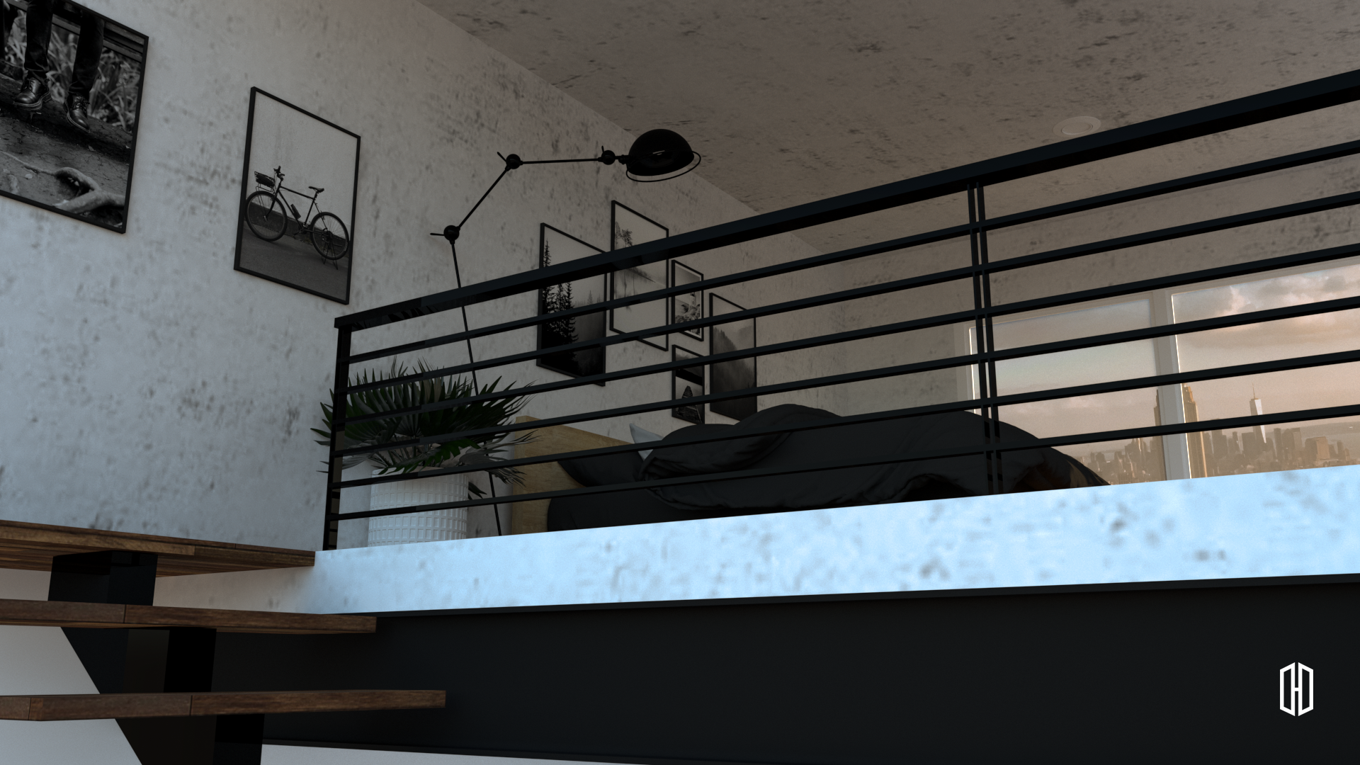 阁楼公寓卧室丨Mira Rachma  Titik Hilang Design-12