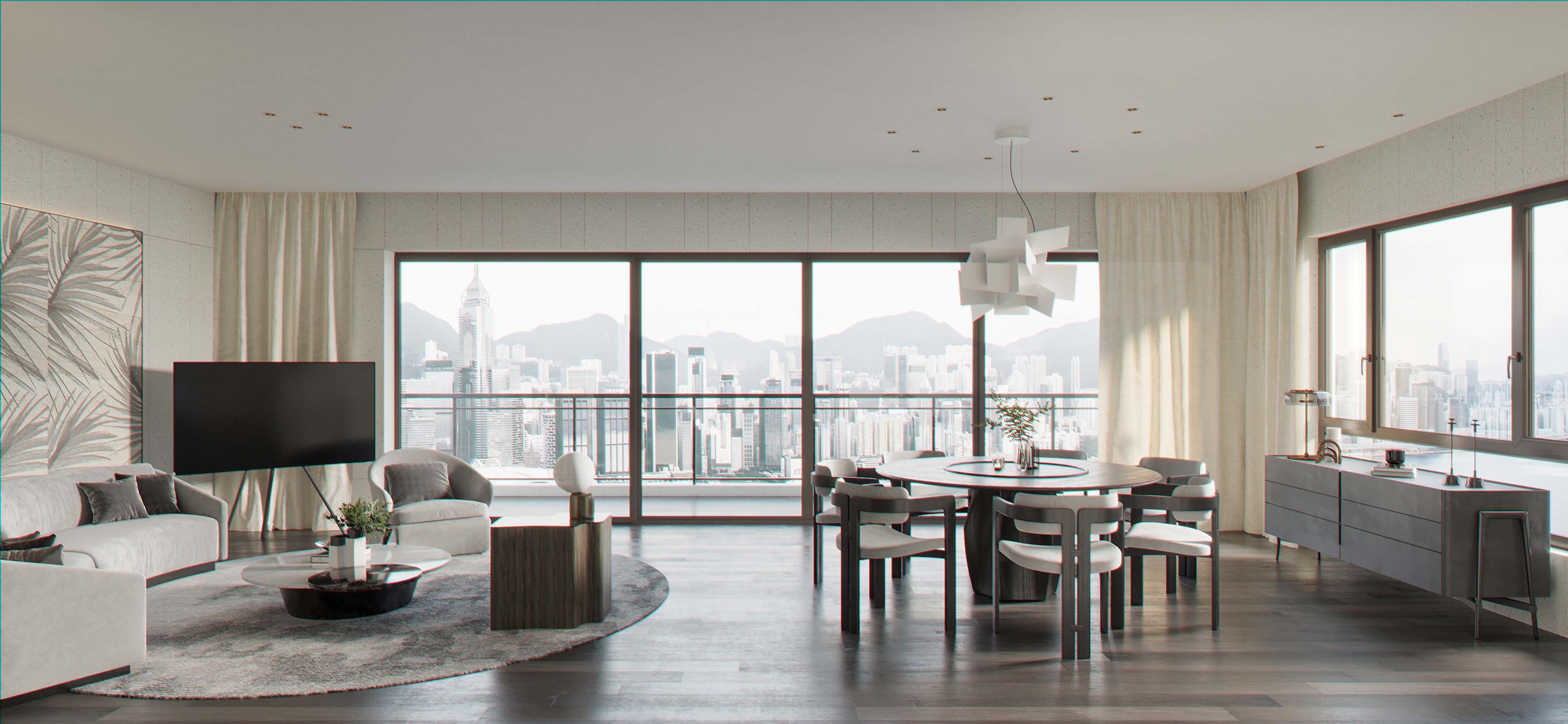 现代简约风办公空间设计丨中国沈阳丨沈阳水滴设计效果表现工作室-9