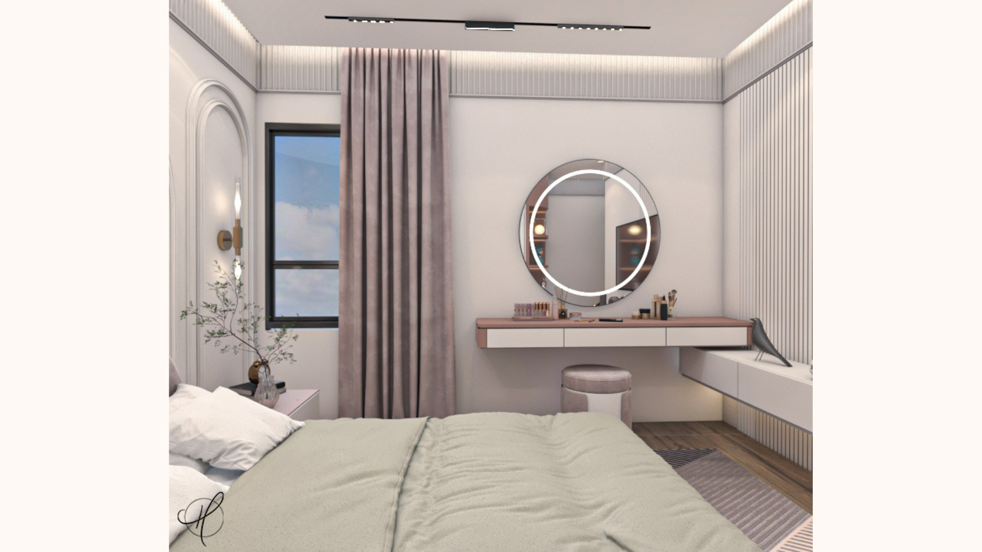 Blush Dream Bedroom（腮红梦幻卧室）丨埃及丨Haneen Elsayed Ahmed-11