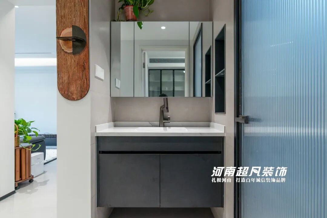 完工首发丨金水区美盛教育港湾，110平黑白灰极简风，色彩纯粹层次丰富-193