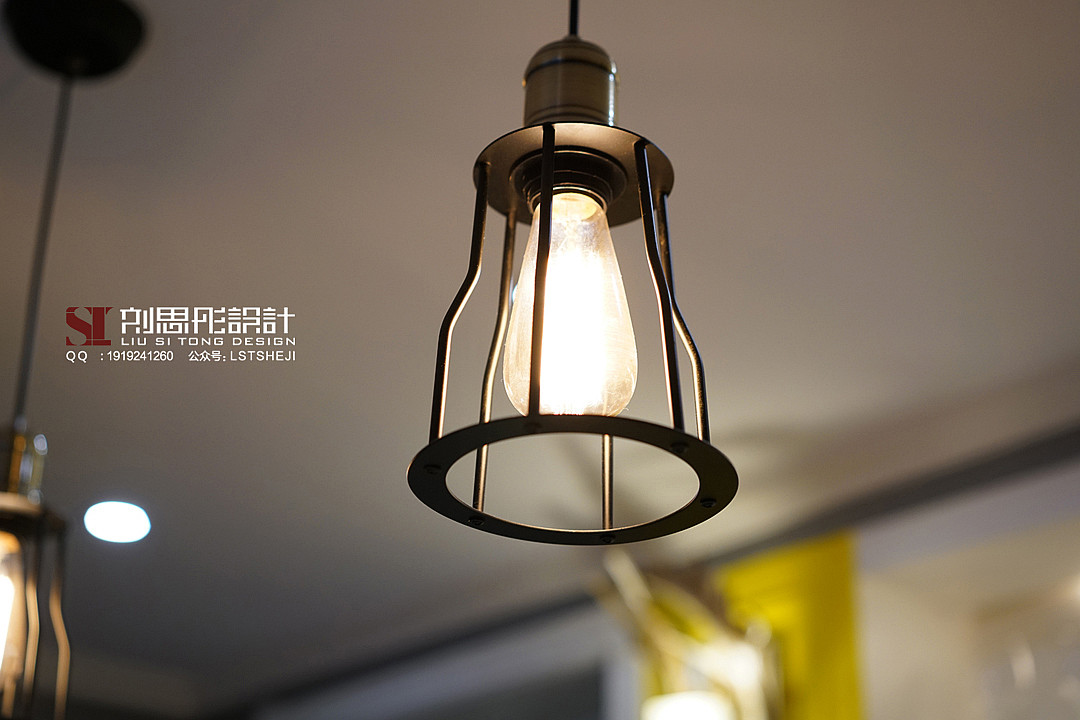 幸福时代 98 平美式混搭风，蓝色沙发点亮空间-43