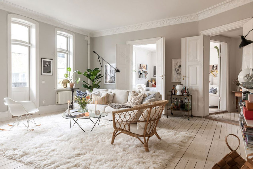 赫尔辛堡宽敞明亮公寓的温馨设计-4