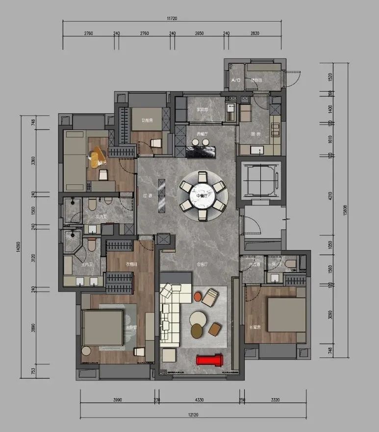 高质人居 唯美灰调丨中国上海丨宁波市乐赞室内装饰设计有限公司-1