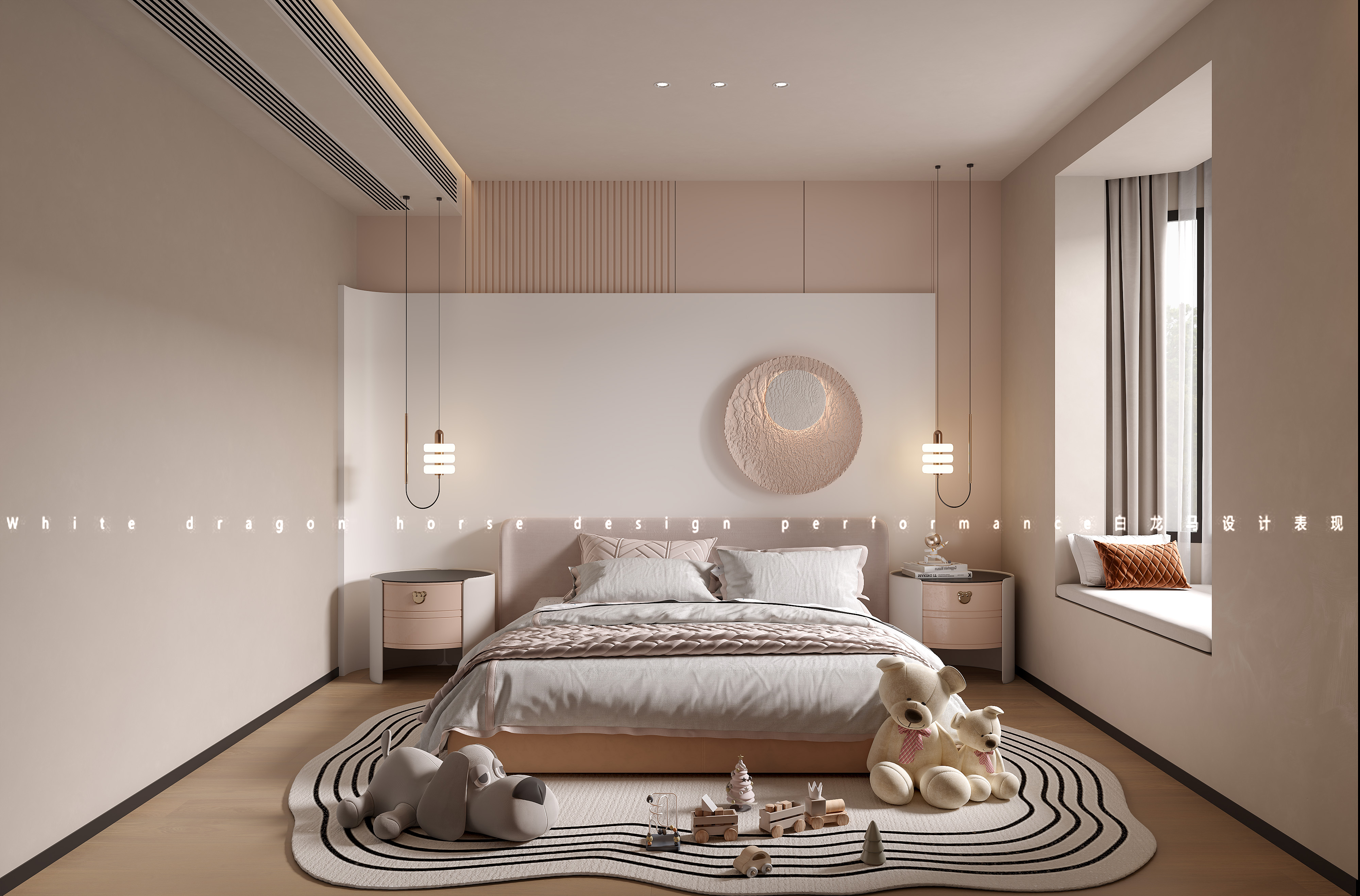 现代挑空别墅白龙马效果图丨白龙马设计与表现效果图-11