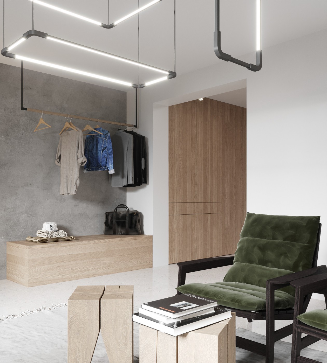 白色系现代极简风公寓-3