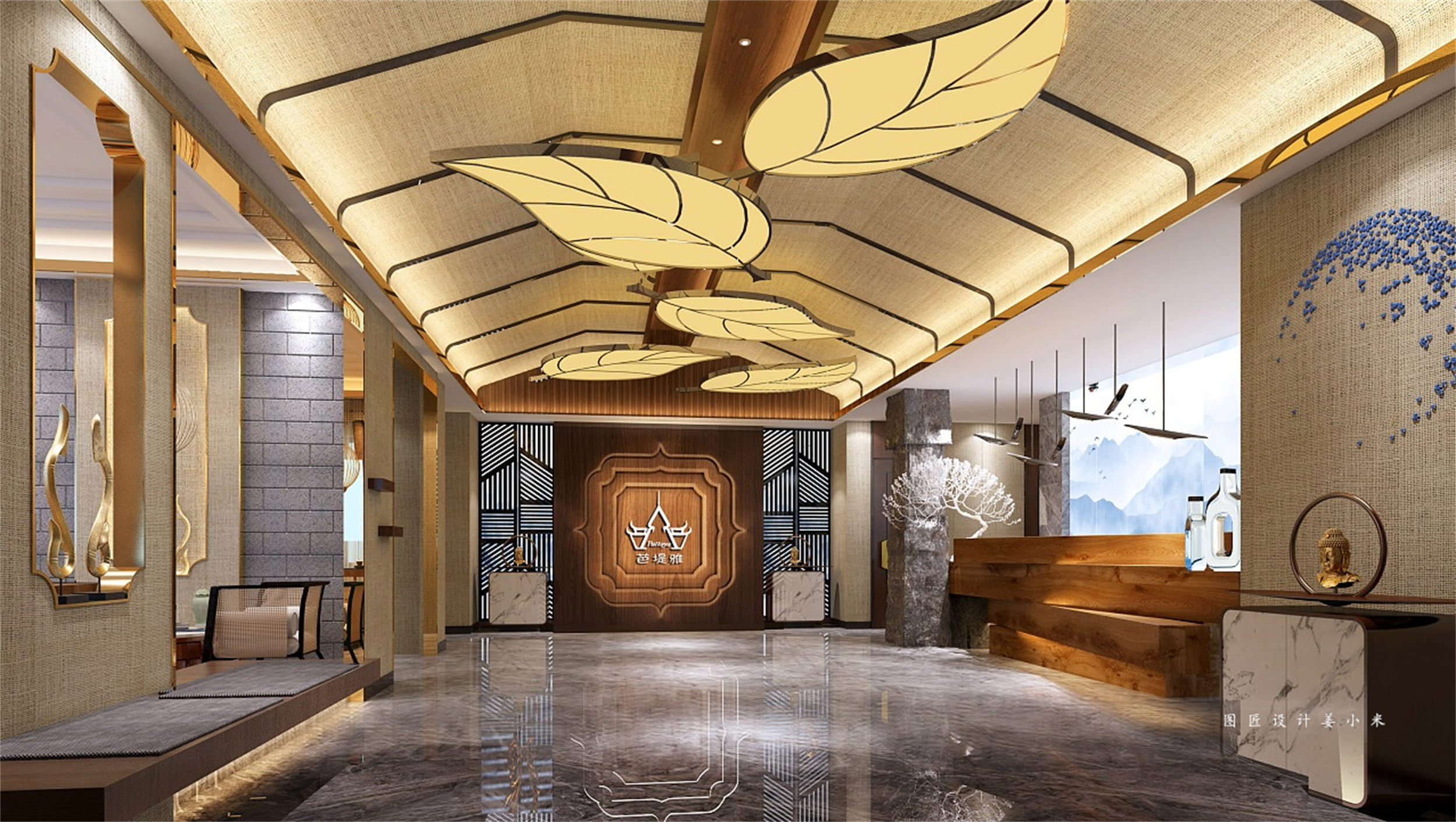 精致高端的足浴店设计-5