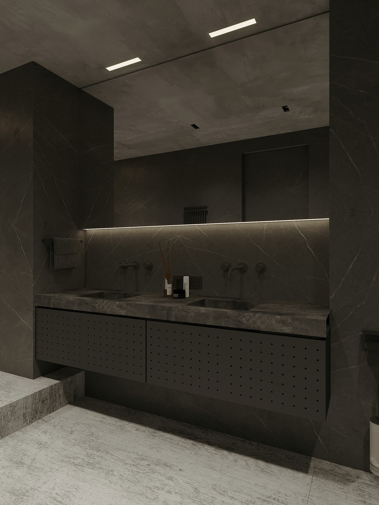 高级灰+高级黑空间设计 塑造空间立体感-17