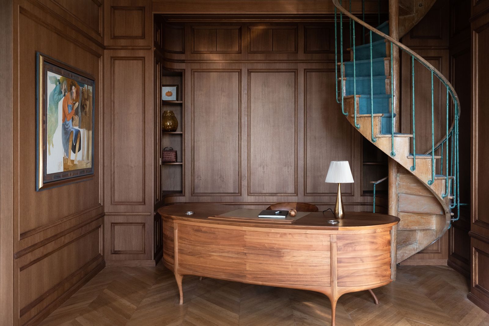 巴黎特罗卡德罗附近奥斯曼风格公寓改造丨法国巴黎丨室内设计师Delphine Maumot-12