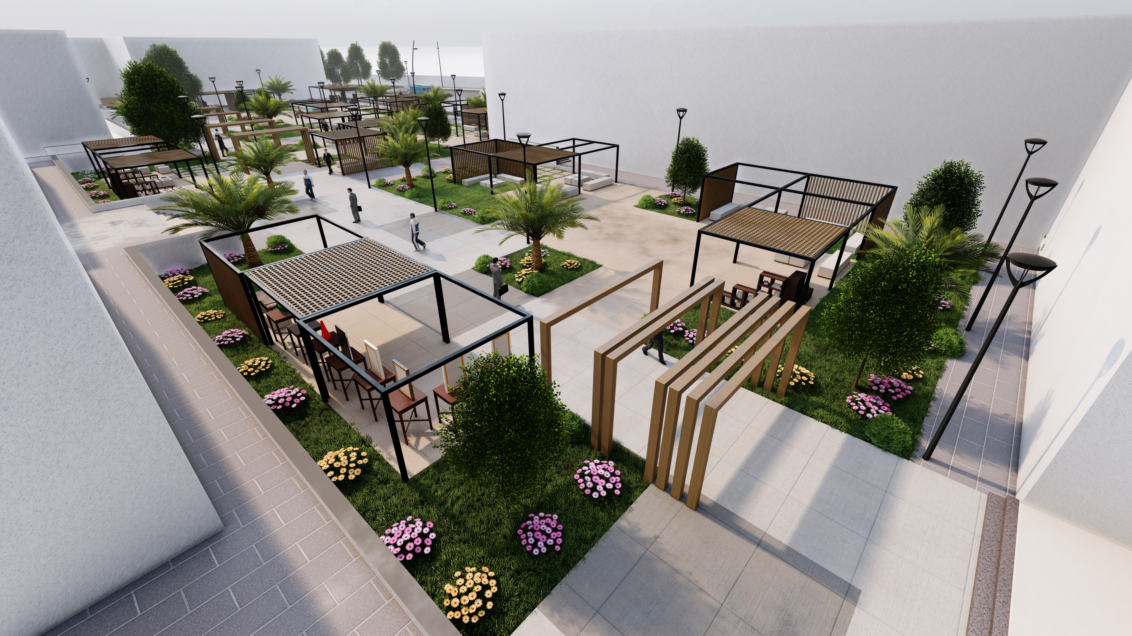 中央财经大学校园景观改造-3