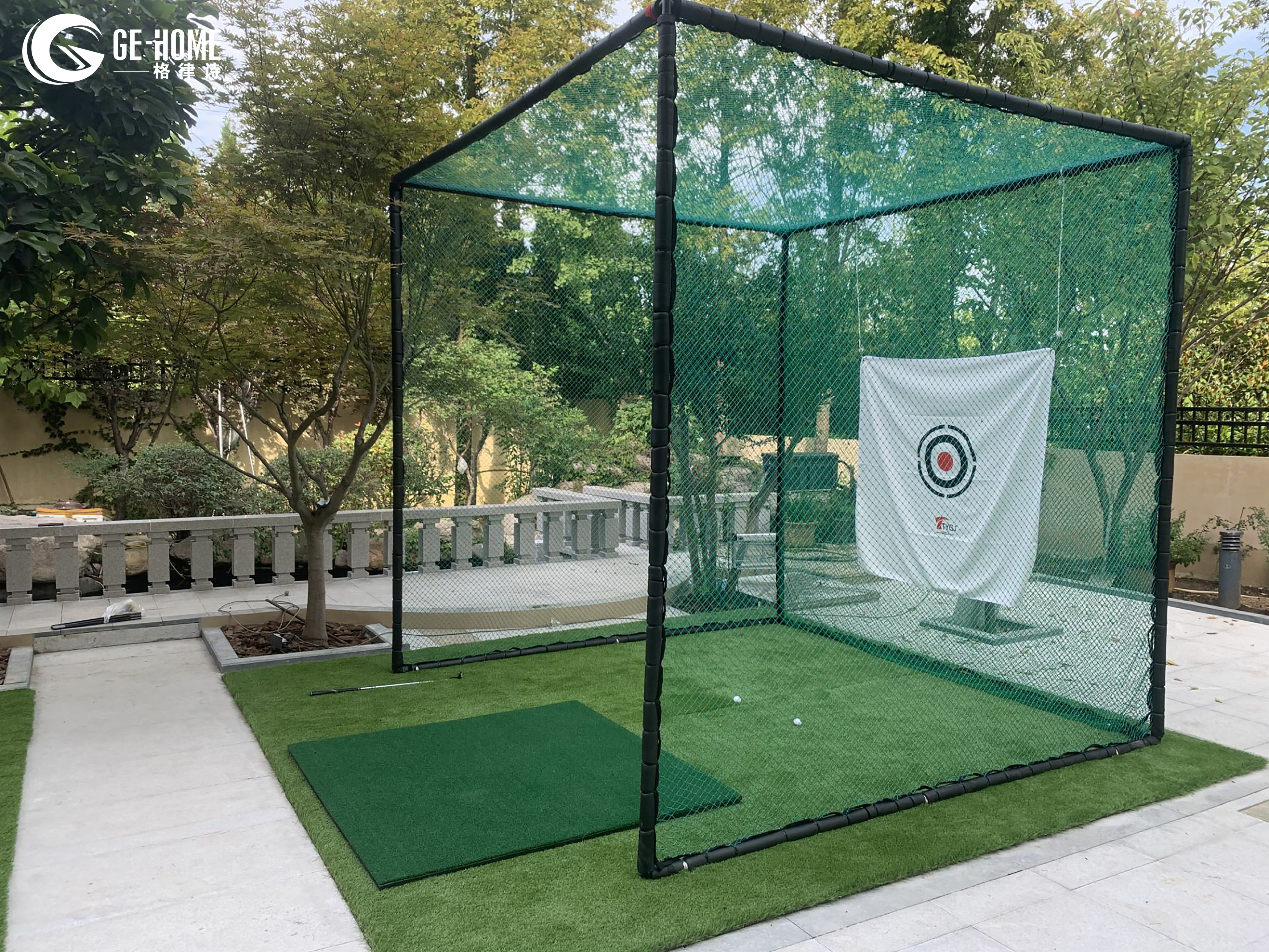 别墅花园空地人工果岭-14