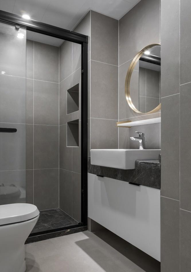 上北设计 | 打造精致空间,黑色不锈钢与香槟金的经典搭配-33