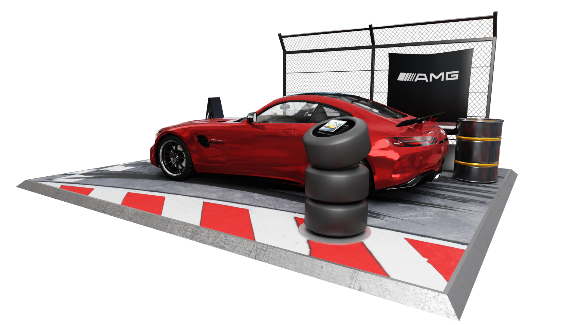 Mercedes Benz AMG Car Stand-3