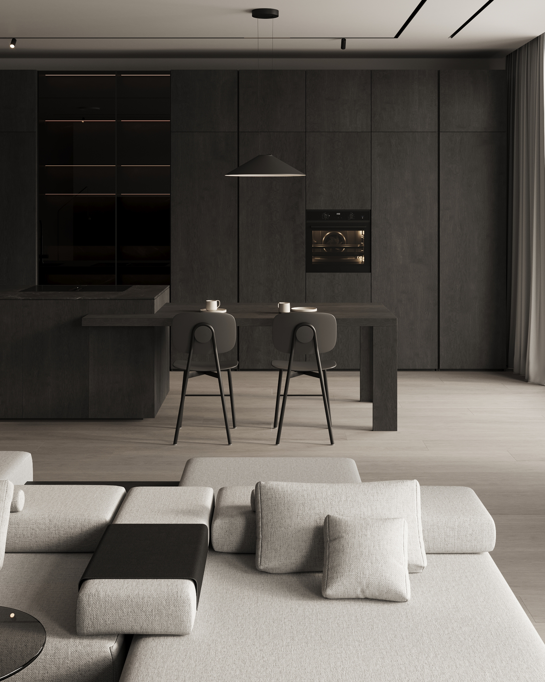 kitchen & living room 3d 场景设计丨Instagram-32